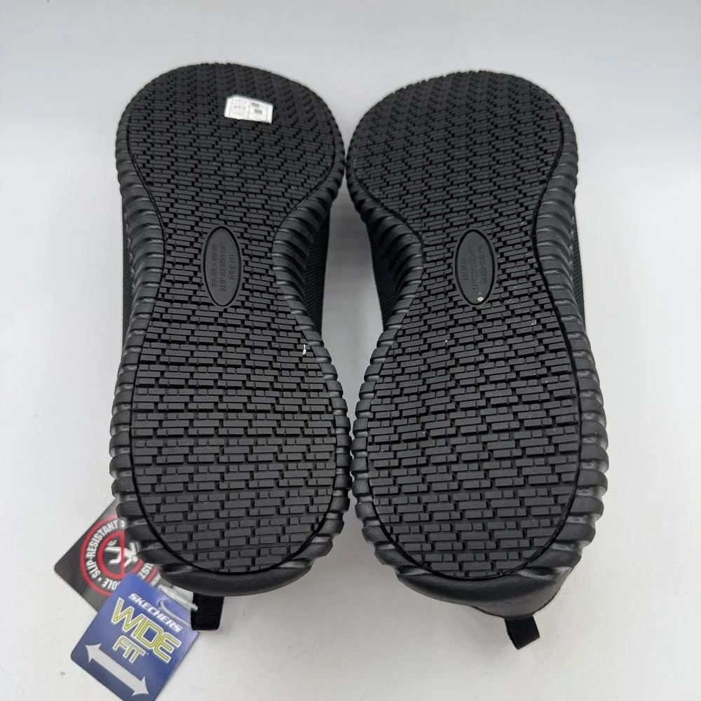 Skechers Cessnock Shoes Mens Size 13 Black Black Work 77188W/BLK